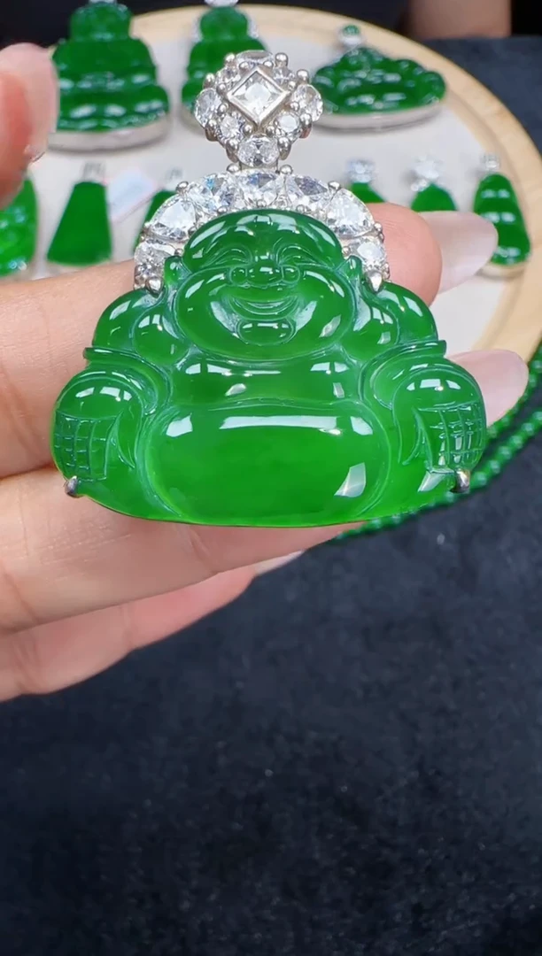 未镶嵌定制翡翠翡翠吊坠76