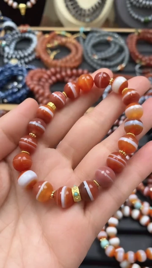 【闪购商品】玛瑙/玉髓手串未镶嵌手串