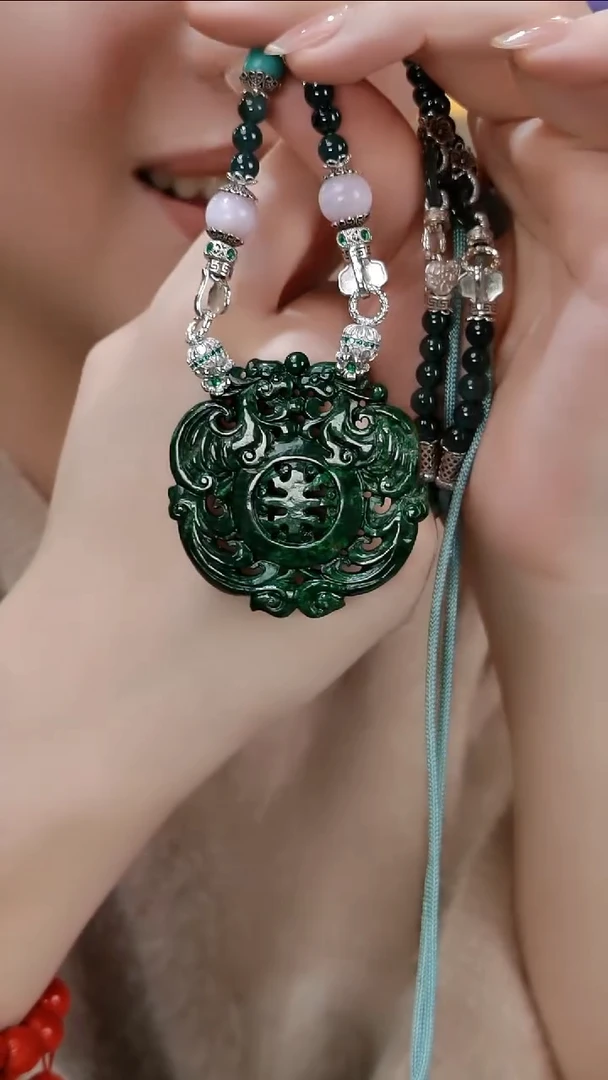 颈饰未镶嵌翡翠国风