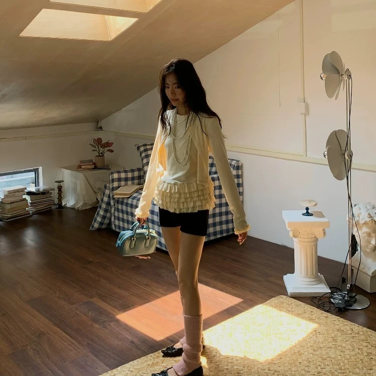 25年暑期福利【NO退NO换】荷叶边假两件T  T恤