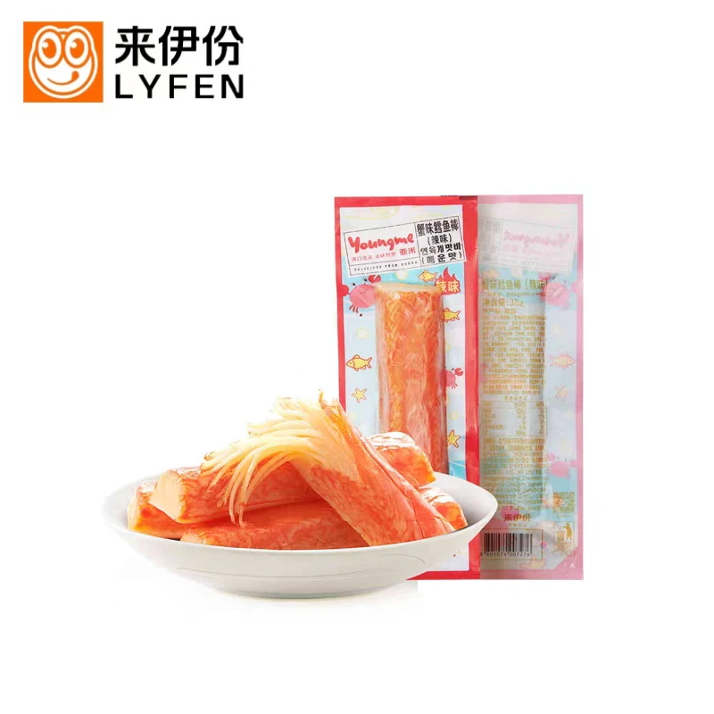 11.25到期来伊份亚米蟹味鳕鱼棒(辣味)35g*15根