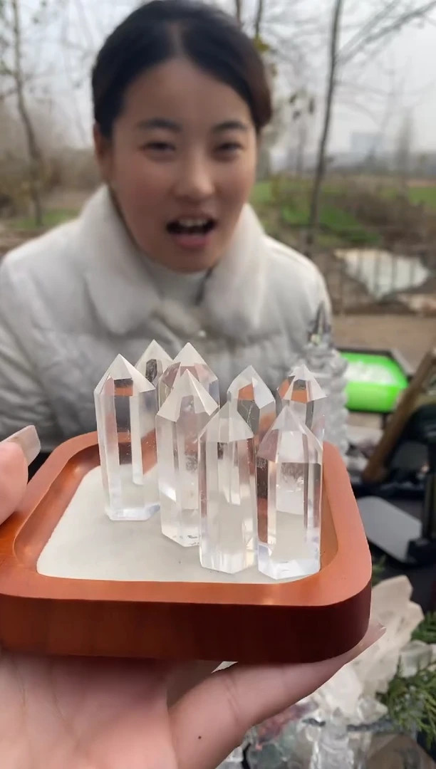未镶嵌珠宝半成品水晶白水晶柱子多样性发其一9.9