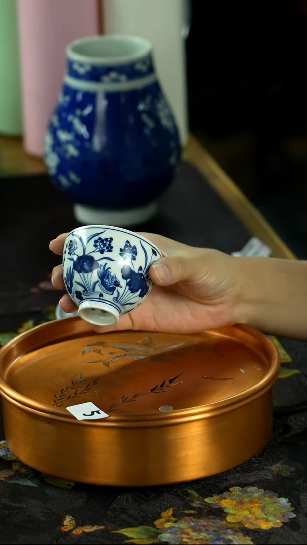 中秋国庆景德镇手绘瓷器