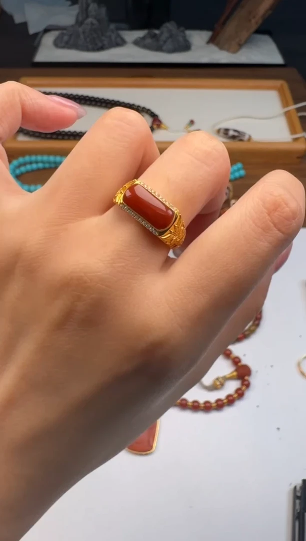 未镶嵌手串手串南红玛瑙花***～手串手串