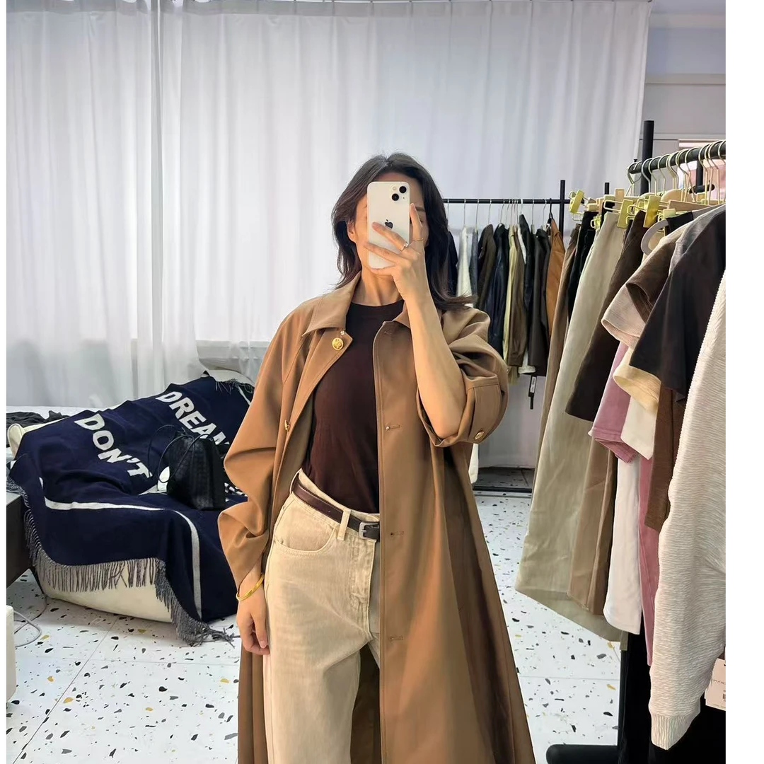 休闲时尚长款风衣