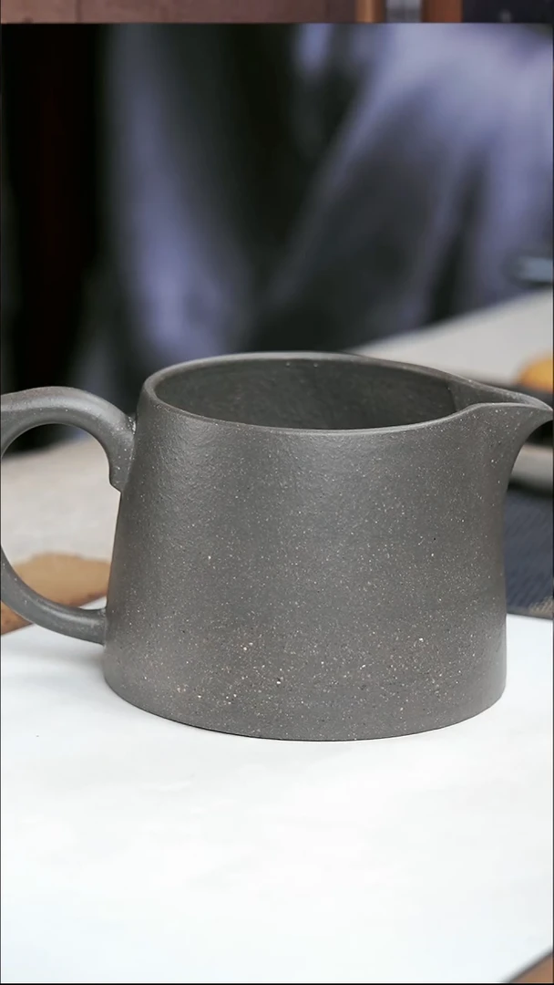 茶壶紫砂尹*文天青公道杯微瑕