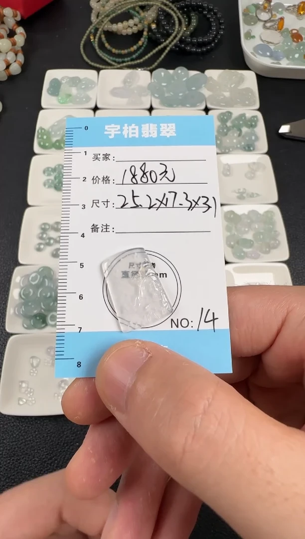 裸石翡翠山水牌14