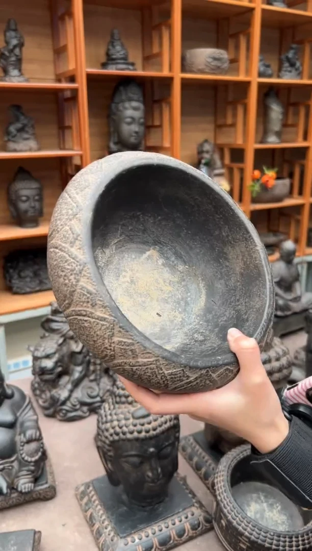 陶土【火山泥】莲花钵