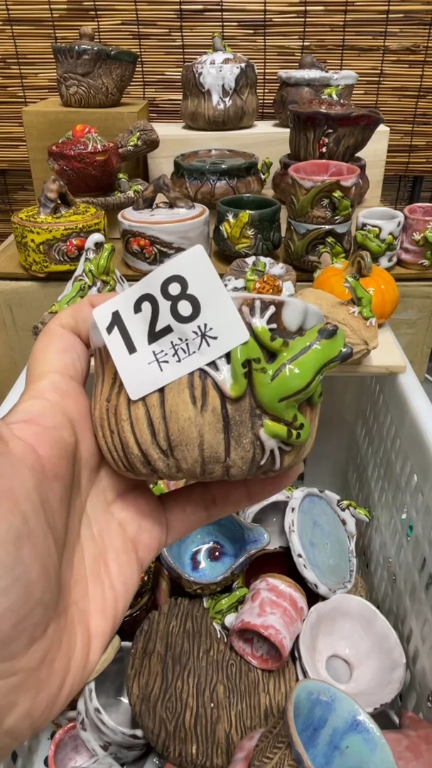 越****y128精美粗陶手工柴烧