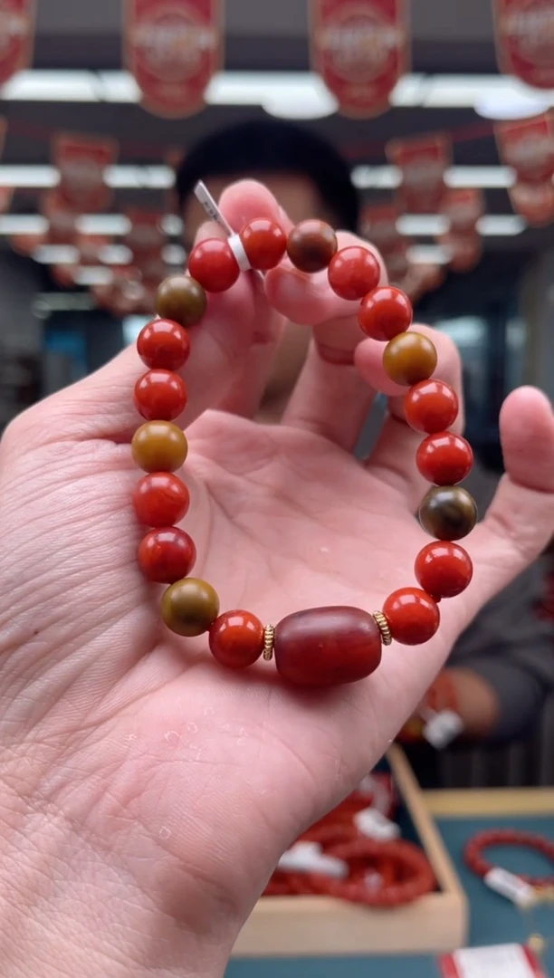 【闪购商品】南红玛瑙A40未镶嵌8mm包浆单圈-多样性发一件