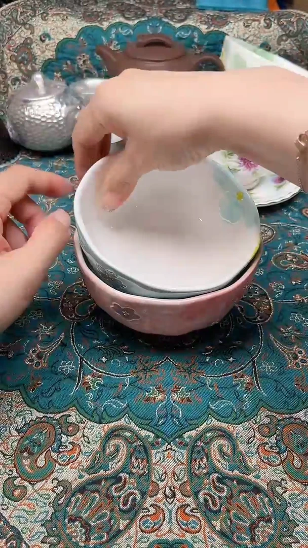 瓷片瓷片柴窑烧制半手工多人