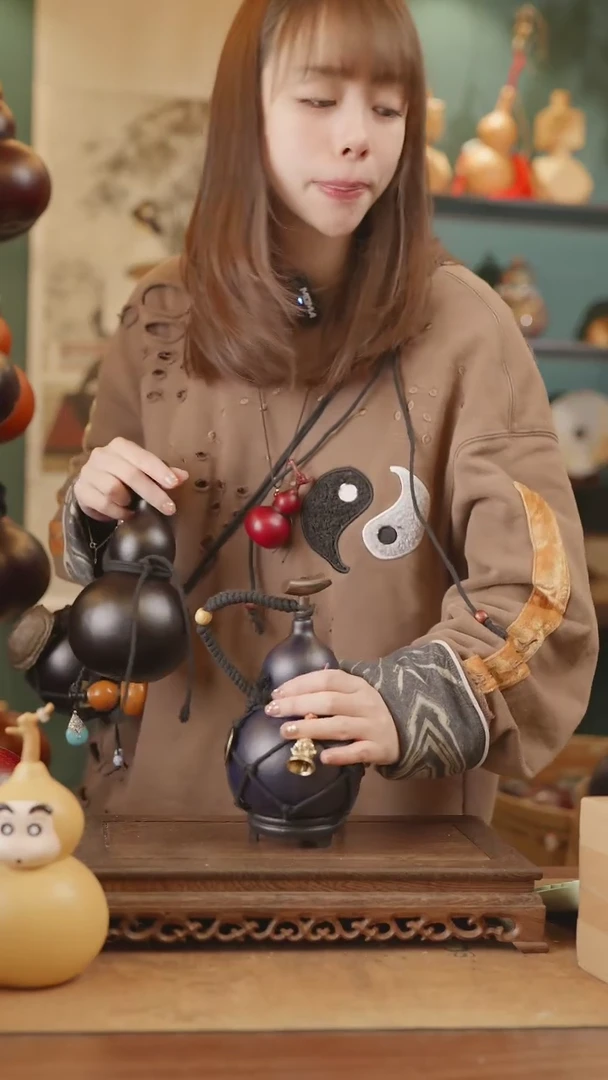 【闪购商品】152号精品天然大漆工艺防渗内胆酒葫芦~