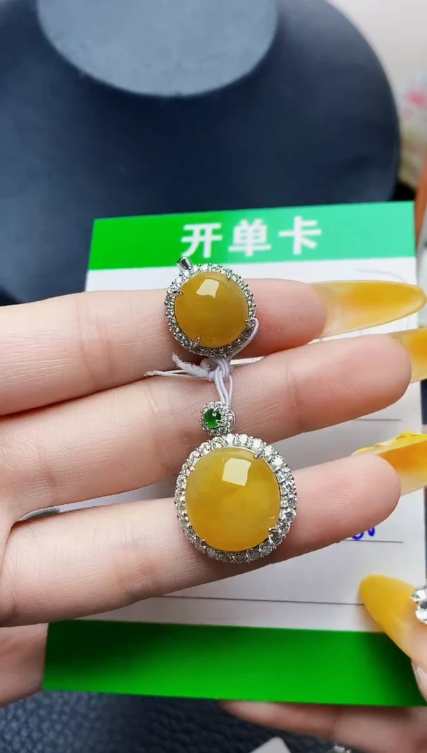 银S925镶嵌戒指翡翠1336