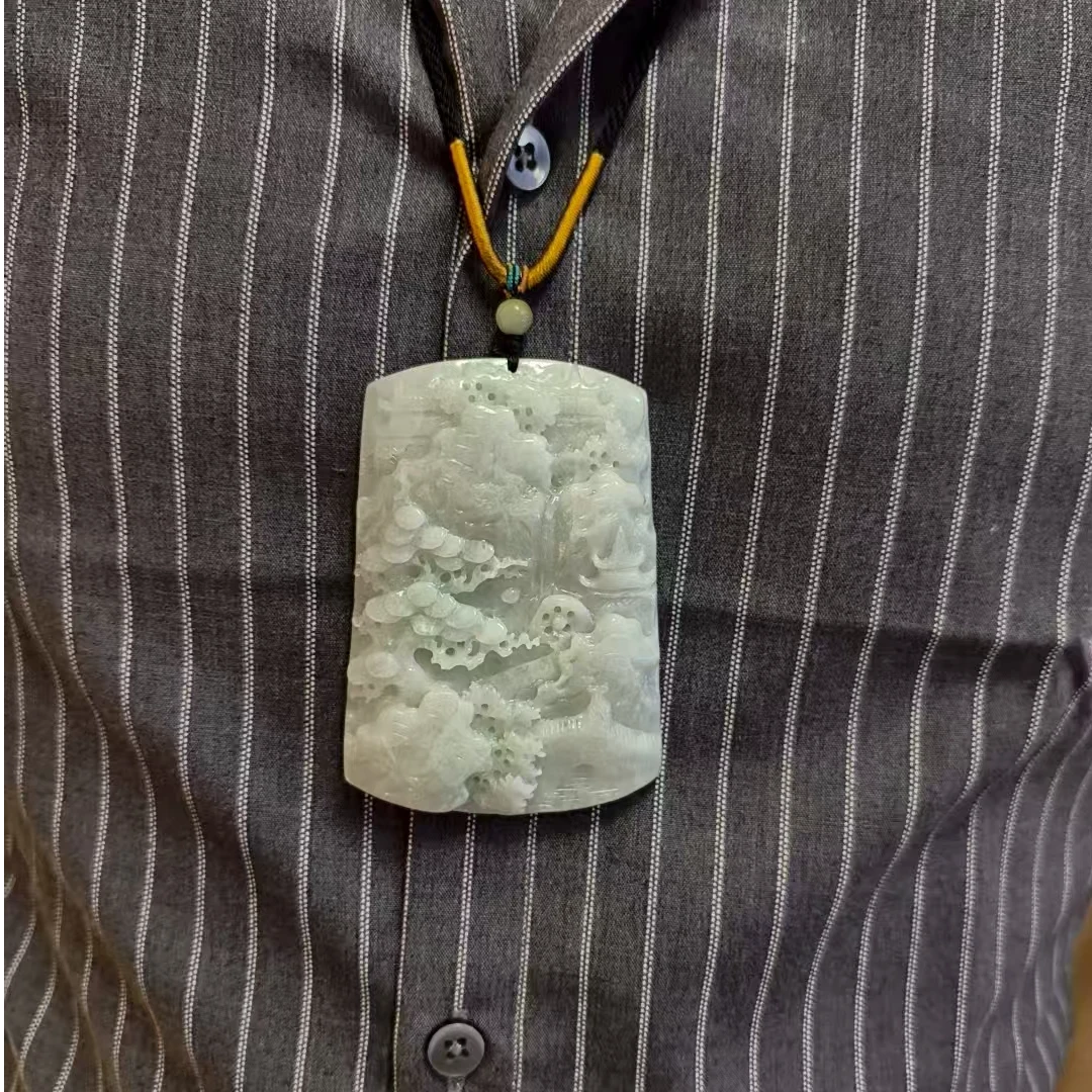 正气山水牌雕刻-