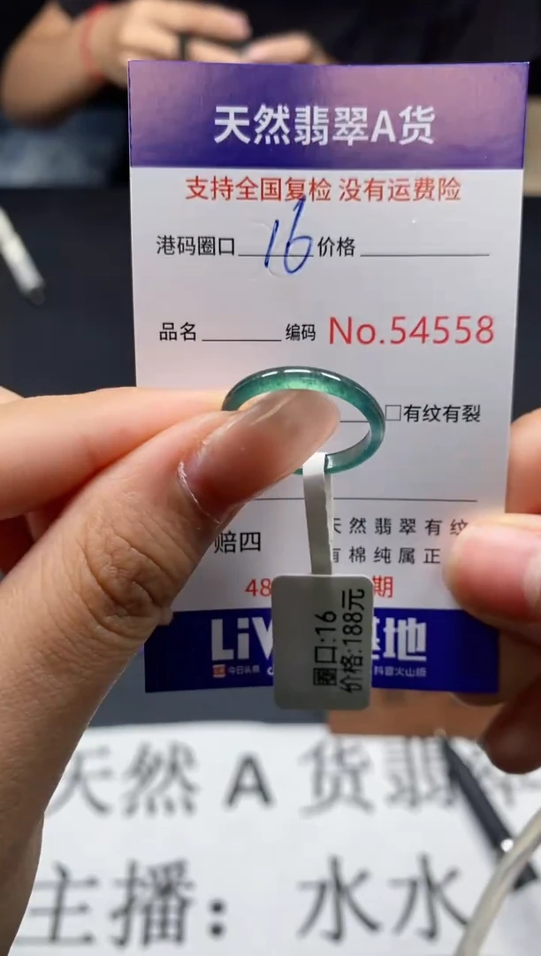 未镶嵌戒指翡翠天然A货翡翠4558