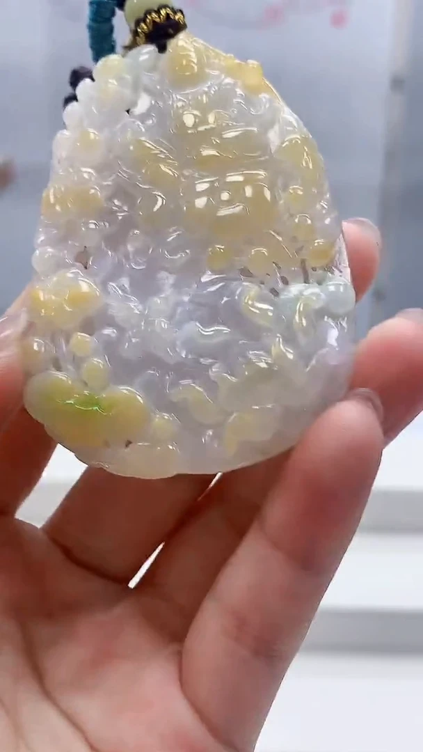 定制翡翠未镶嵌4902lr-毛货挂件206