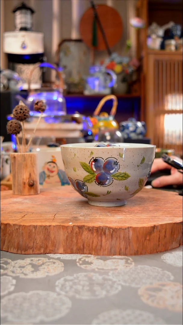 【闪购商品】杯子蓝莓手工手绘手工手绘