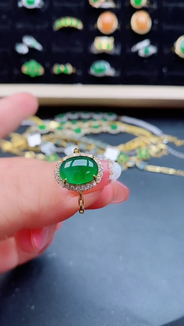 【闪购商品】翡翠戒指银S925镶嵌1212