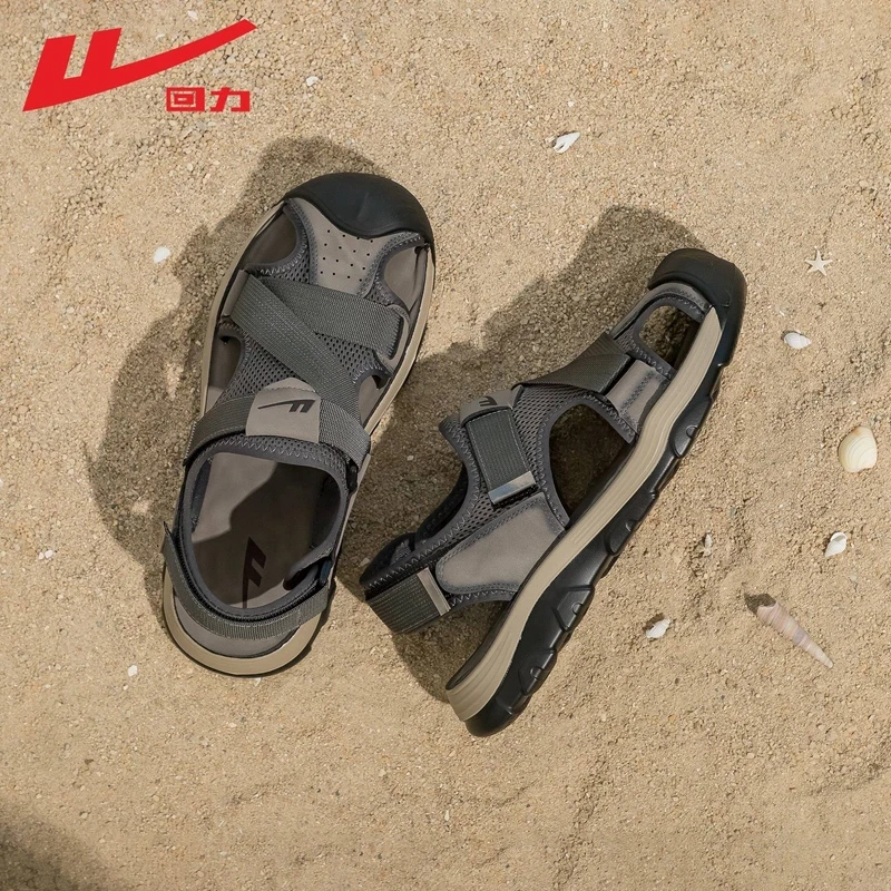 回力凉鞋男款2025冬季新款防滑透气沙滩鞋软底外穿不累脚凉拖鞋男