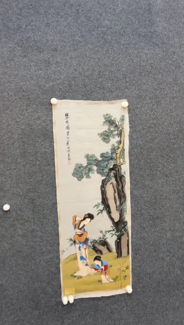 【闪购商品】国画3.9-法原-冯高翔-绢本人物-006