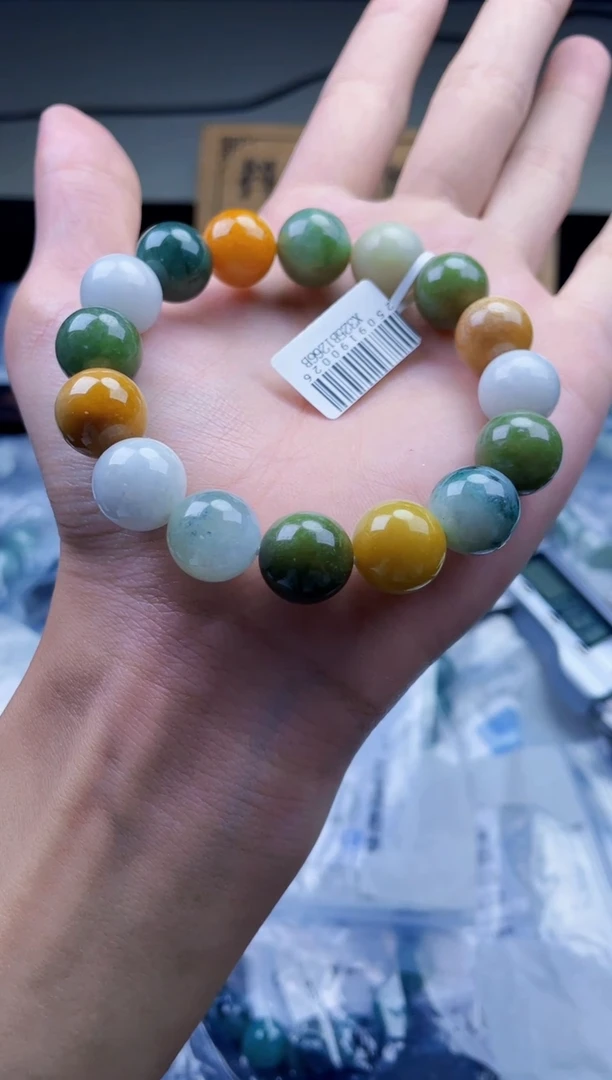 未镶嵌定制翡翠珠串1