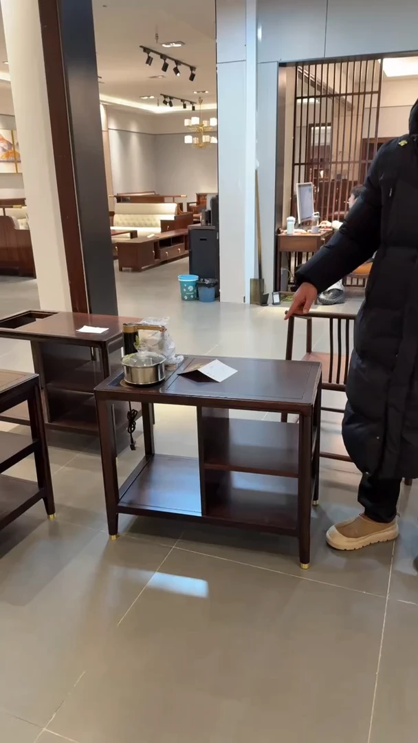 茶水柜黑檀木（拍下联系客服确认发货时间）