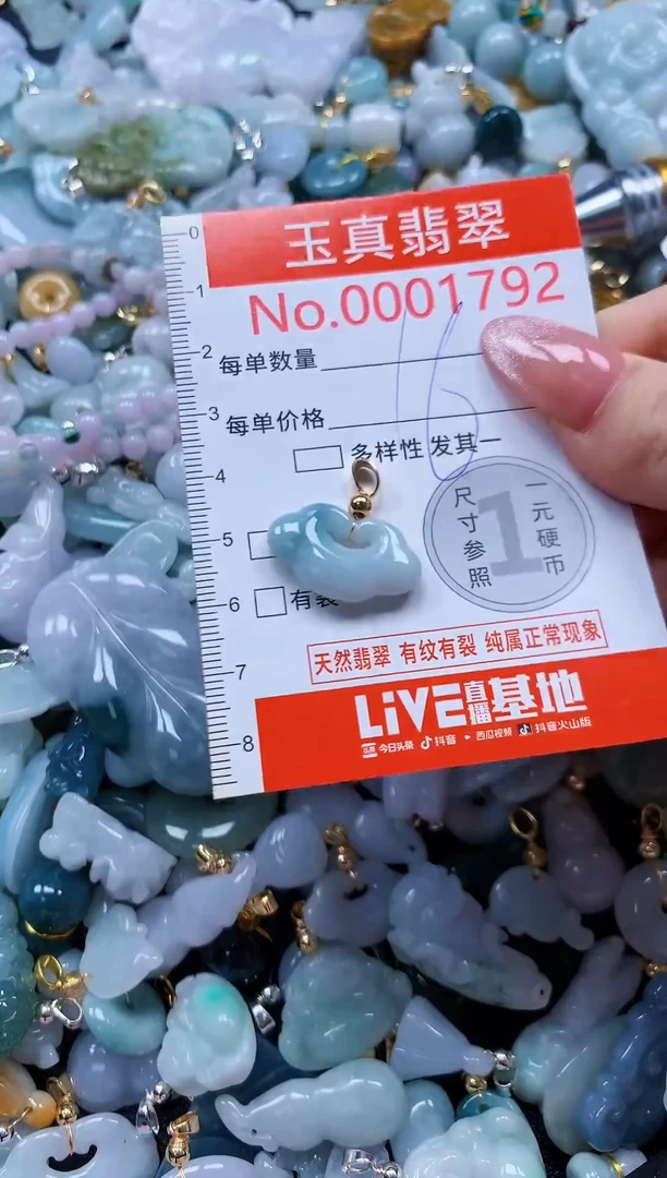 翡翠未镶嵌吊坠(不含链)1792