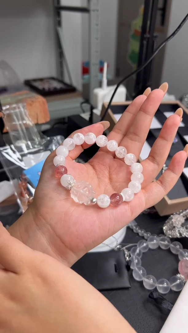 未镶嵌手链水晶雪花幽灵diy雪花(送三颗散珠）