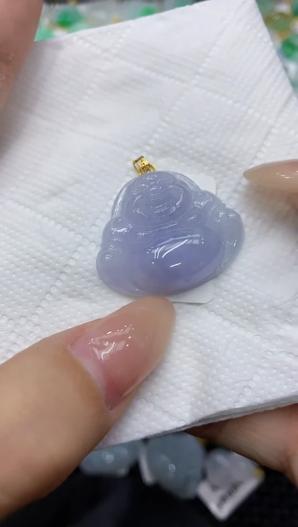 颈饰18K金镶嵌翡翠111111111111
