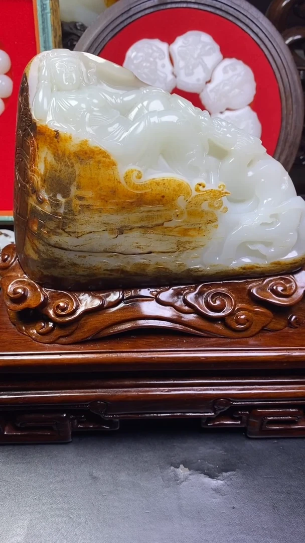 未镶嵌和田玉摆件缘****…和田玉