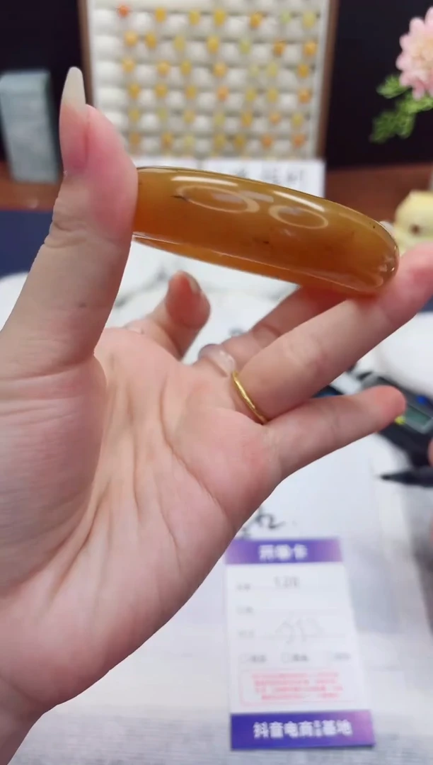 未镶嵌手镯石英质玉120-财气镯-圈口55