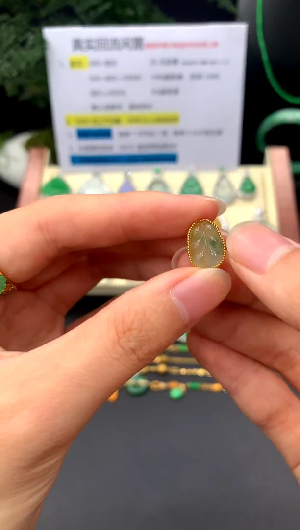 18K金镶嵌定制翡翠A12 翡翠