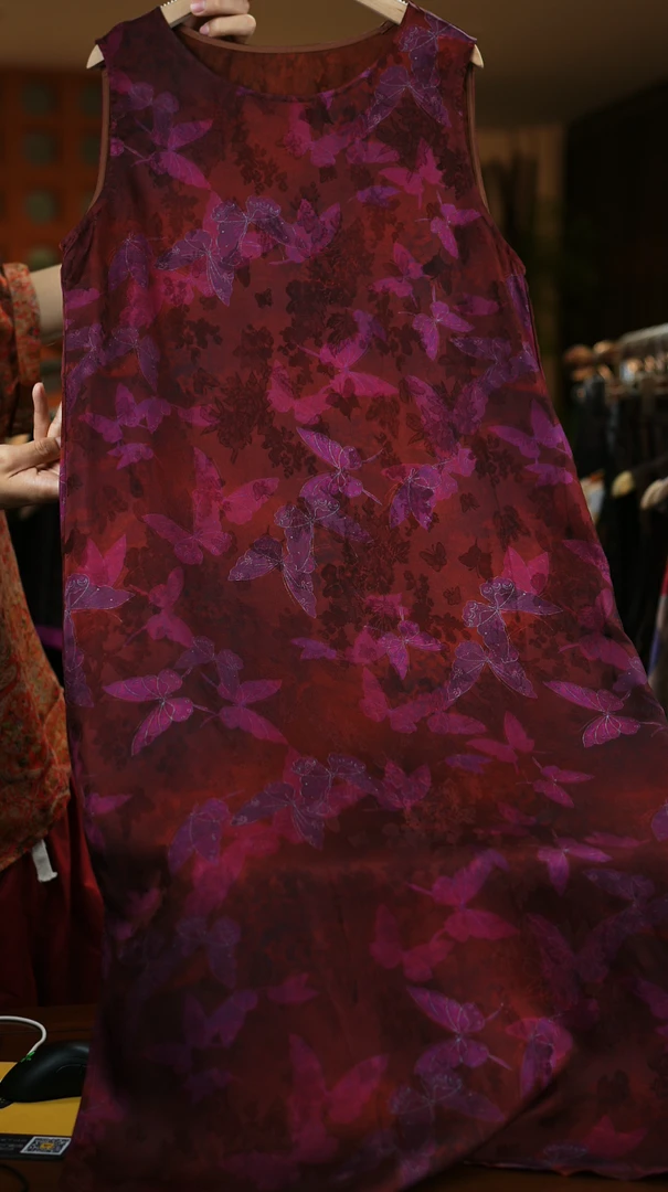 <<非遗美学>>新款气质优雅提花香云老料连衣裙T1437