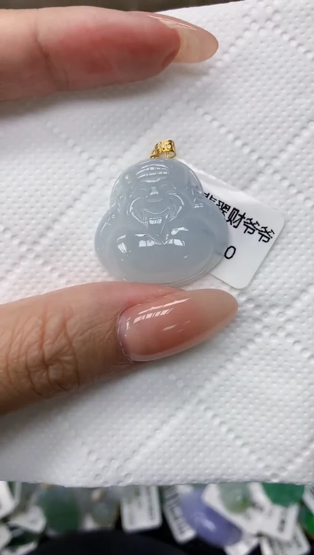 颈饰18K金镶嵌翡翠11111111111