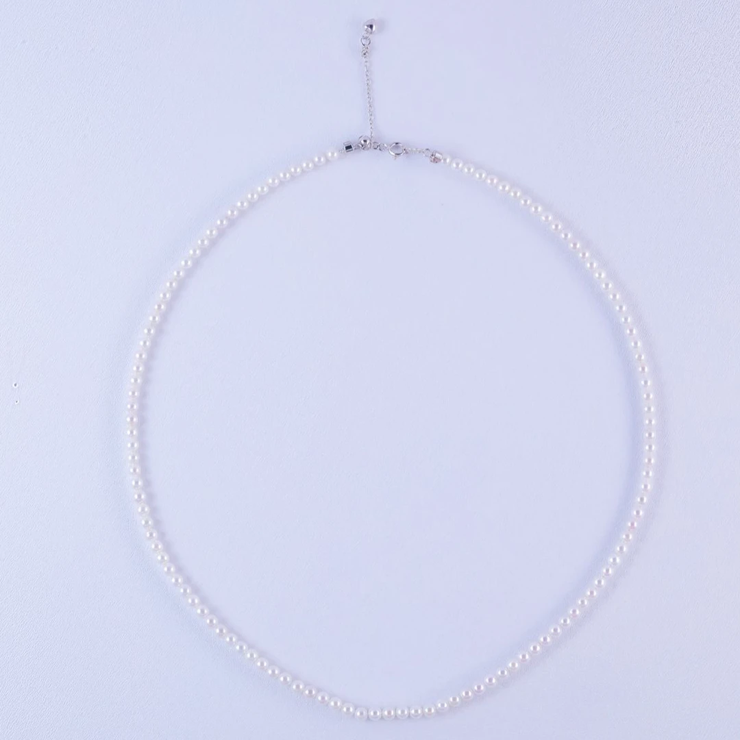 【安安爆款】淡水baby珠项链3-4mm时尚百搭YMXL0015