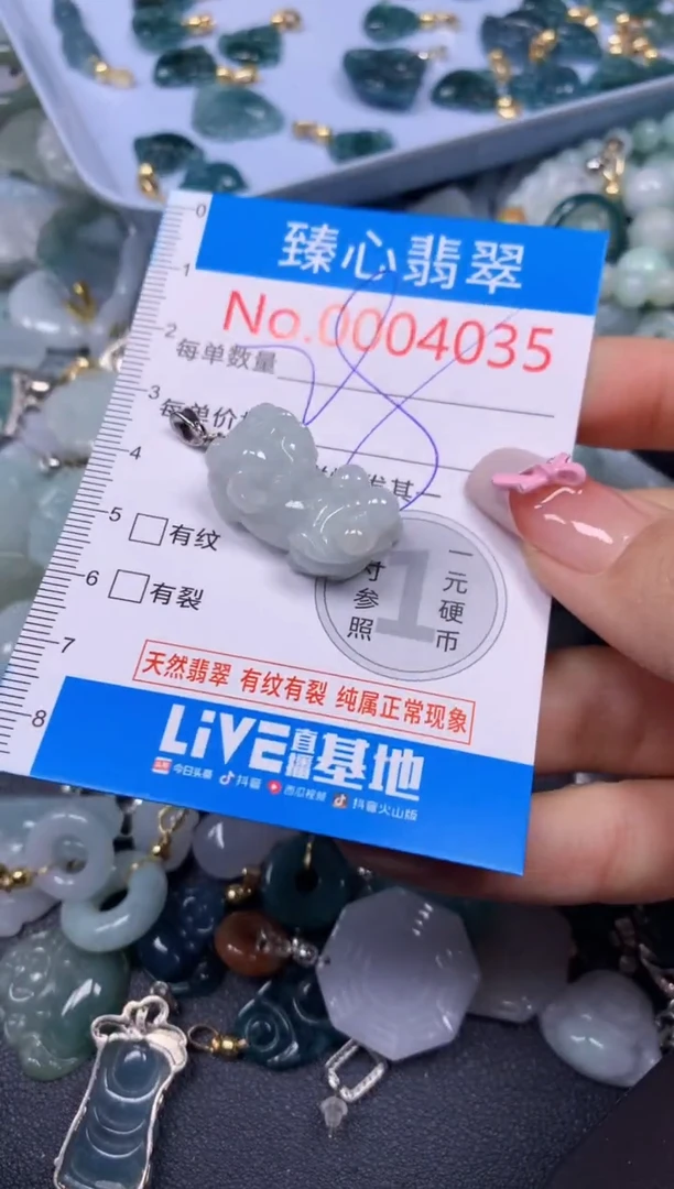 【闪购商品】翡翠颈饰未镶嵌含绳0004035
