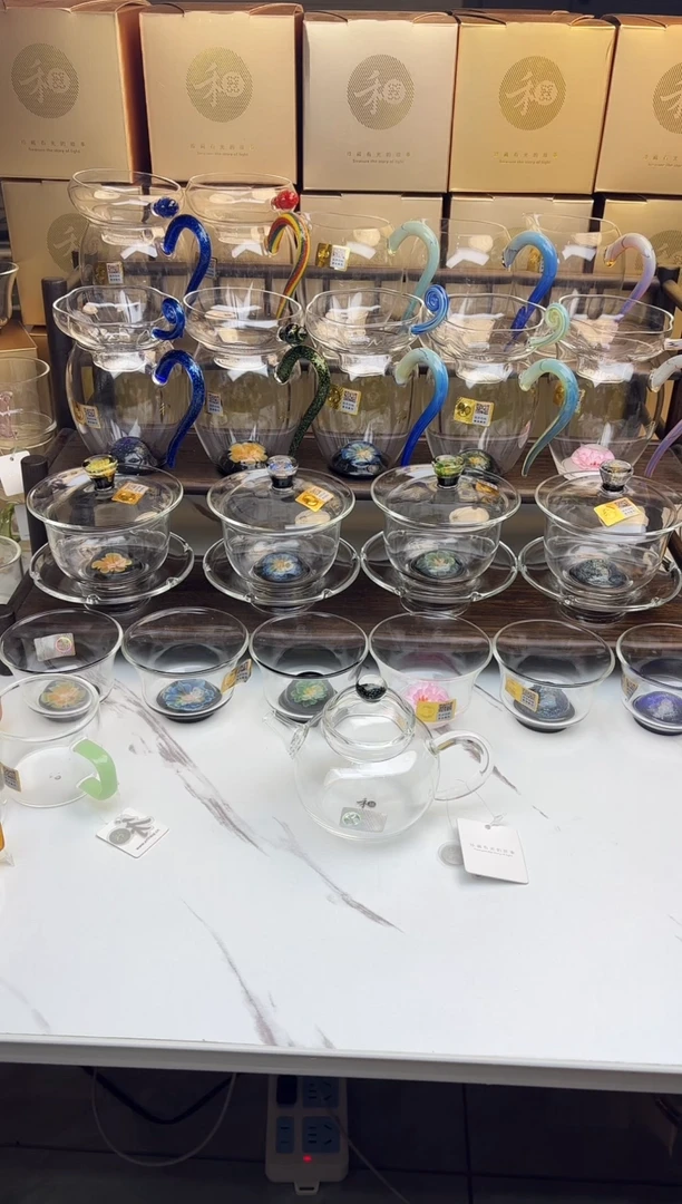 手工艺品玻璃禾器 星宇壶透明色