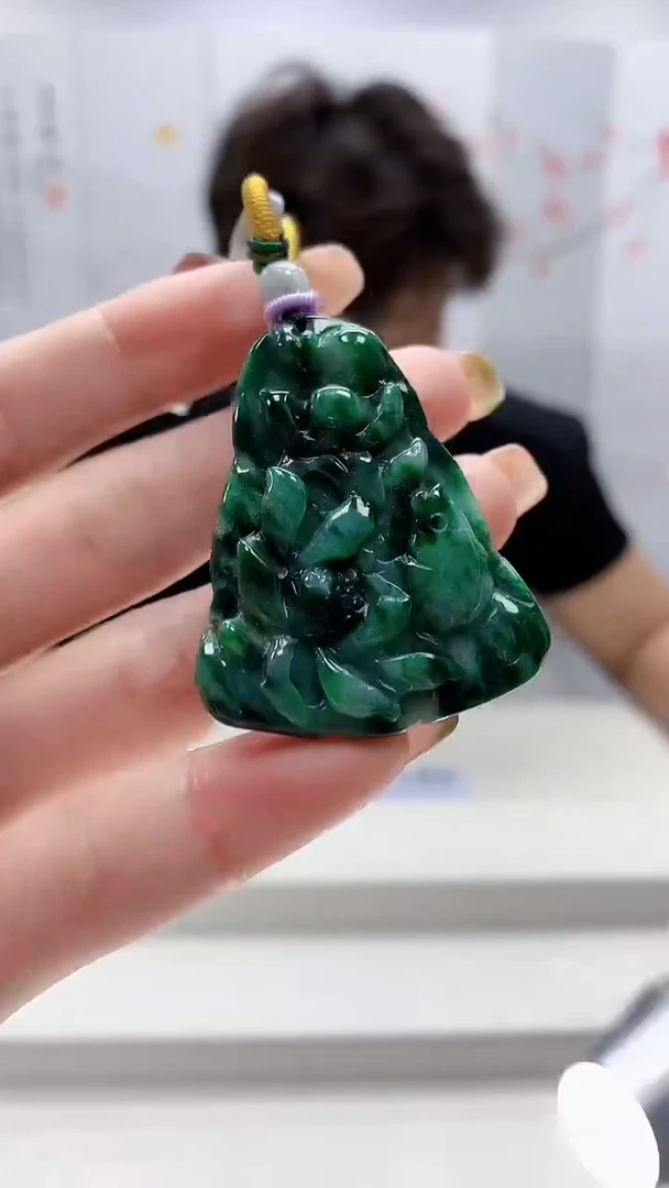 未镶嵌定制翡翠5145ry-毛货挂件39