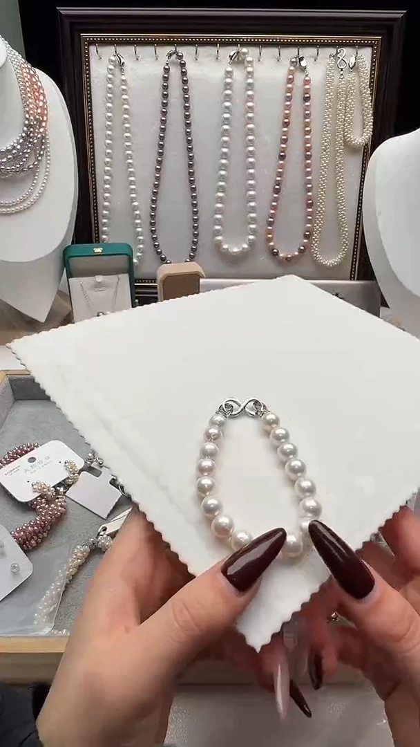 钛钢手绳淡水珍珠永丽珍珠严选