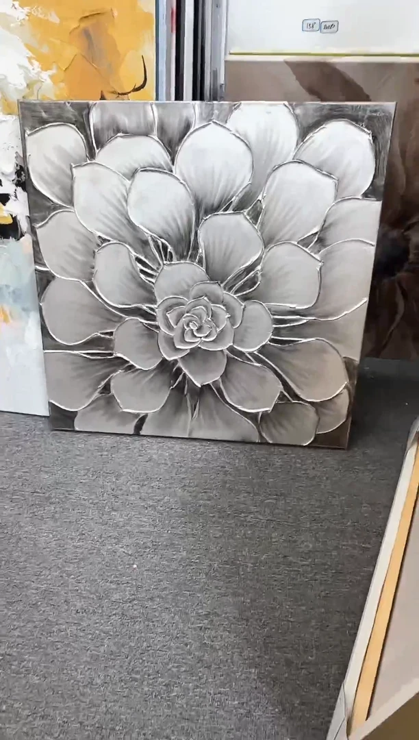 168现代艺术装饰画油画75cm*75cm