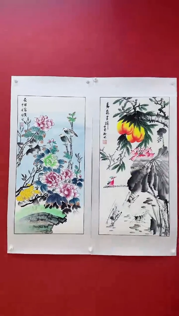 国画王树明《书画九绝》纯手绘带证书带礼盒