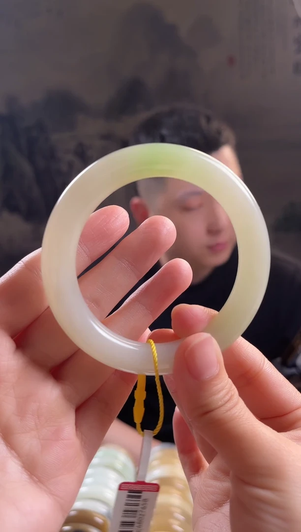 未镶嵌手镯和田玉58+圈口7658