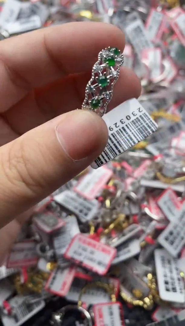 【闪购商品】翡翠戒指银S925镶嵌33333---4+++