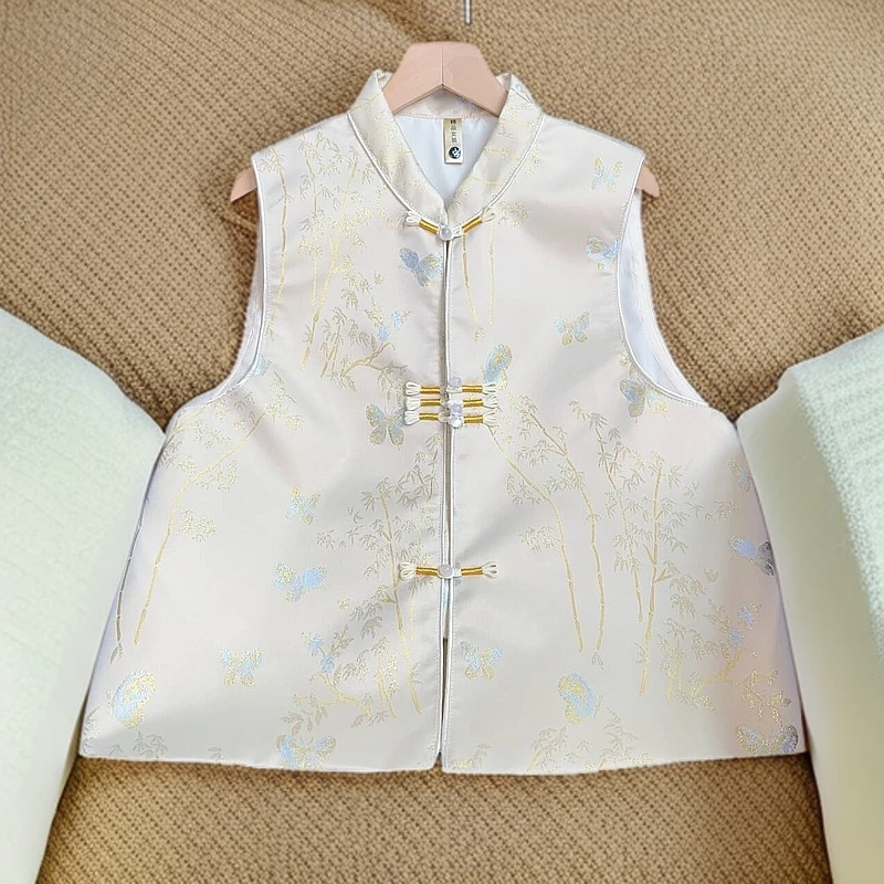 惊鸿2024复古盘扣马甲短款新中式国风马甲