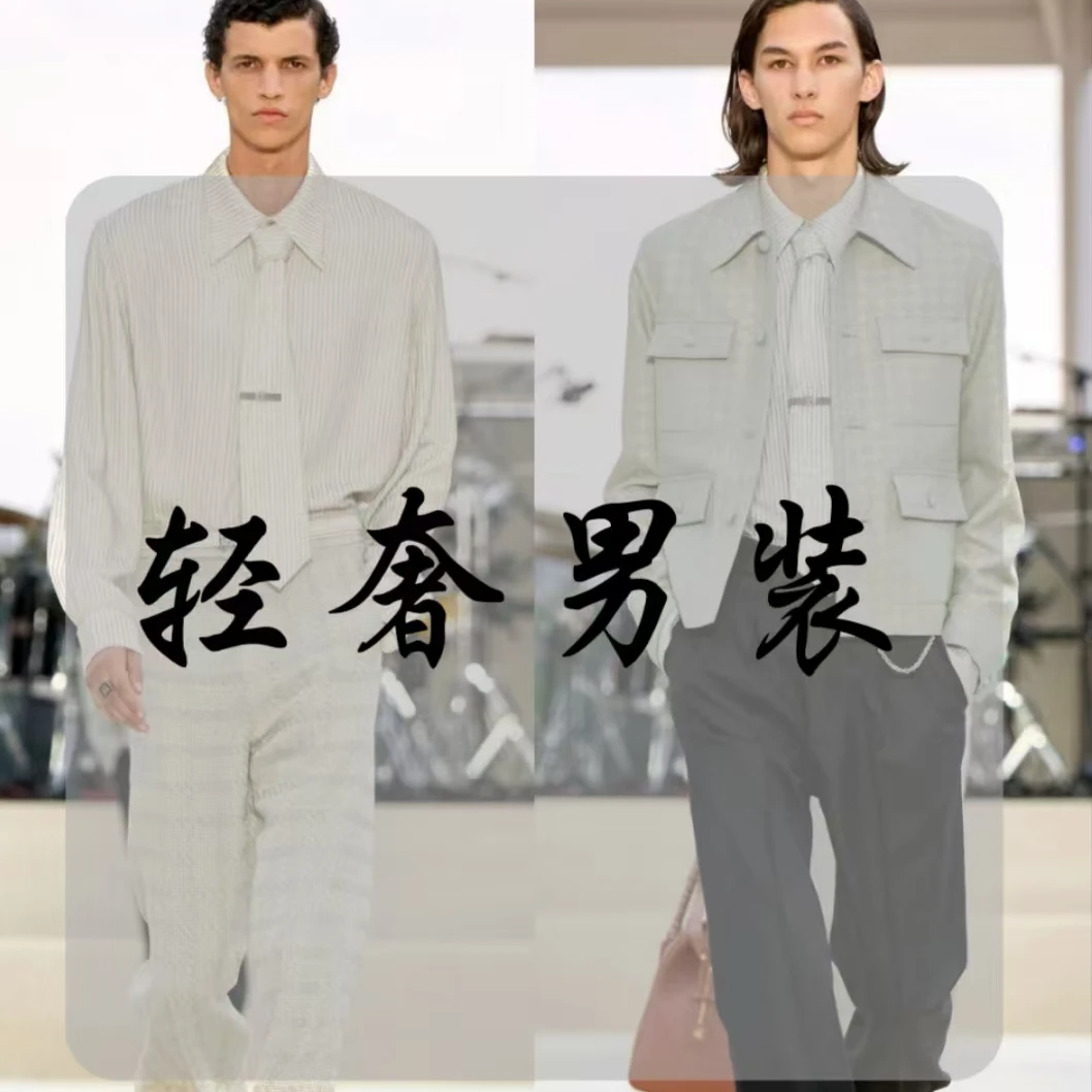 2025年男装前门禁拉链夹克上衣连帽时尚休闲百搭款8613