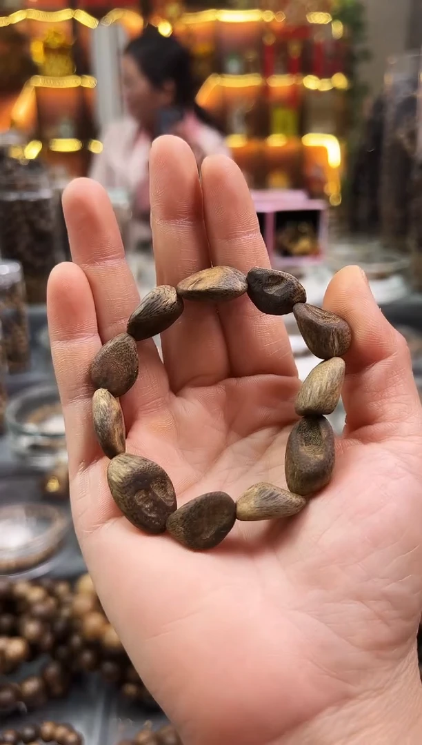 沉香手串棋楠沉水树丁单圈