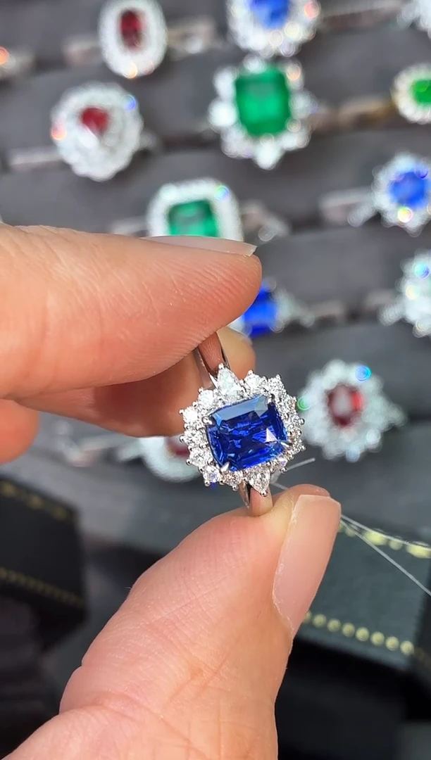 戒指蓝宝石18K金镶嵌【闪购】1.1ct/七天鉴赏