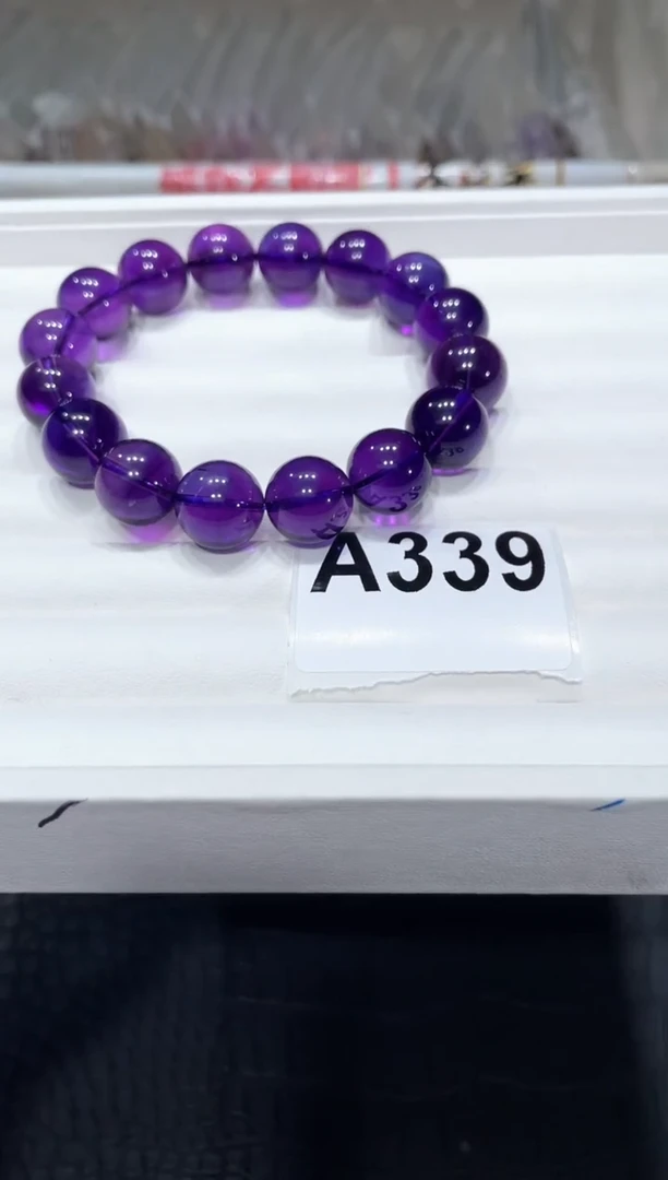 水晶手链未镶嵌A339紫水晶14