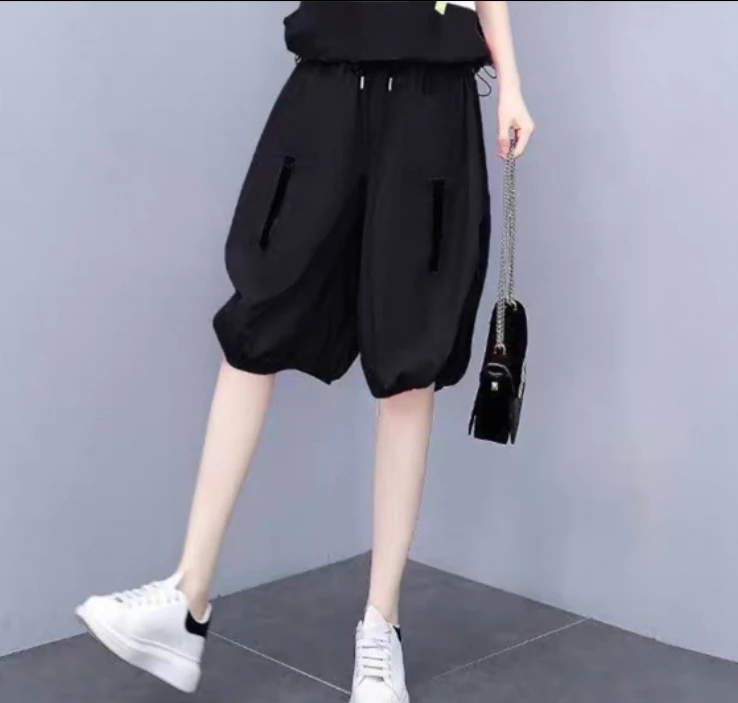 裤子春夏2024休闲新款女裤短S407