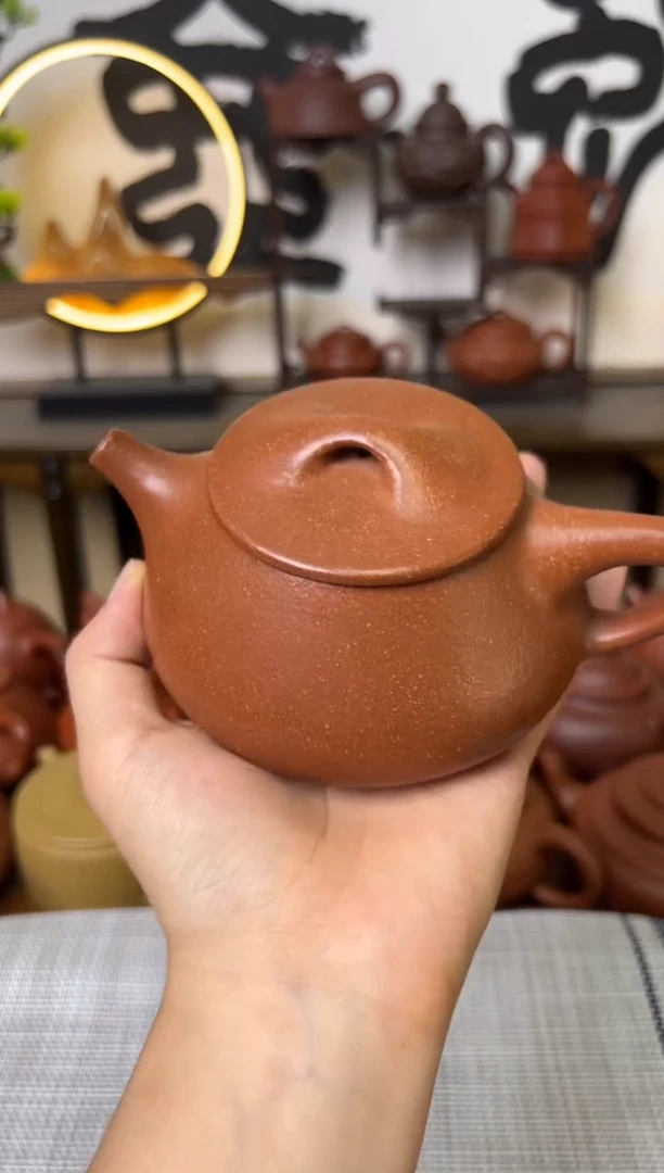 茶壶段泥黄降坡景州石瓢壶260CC